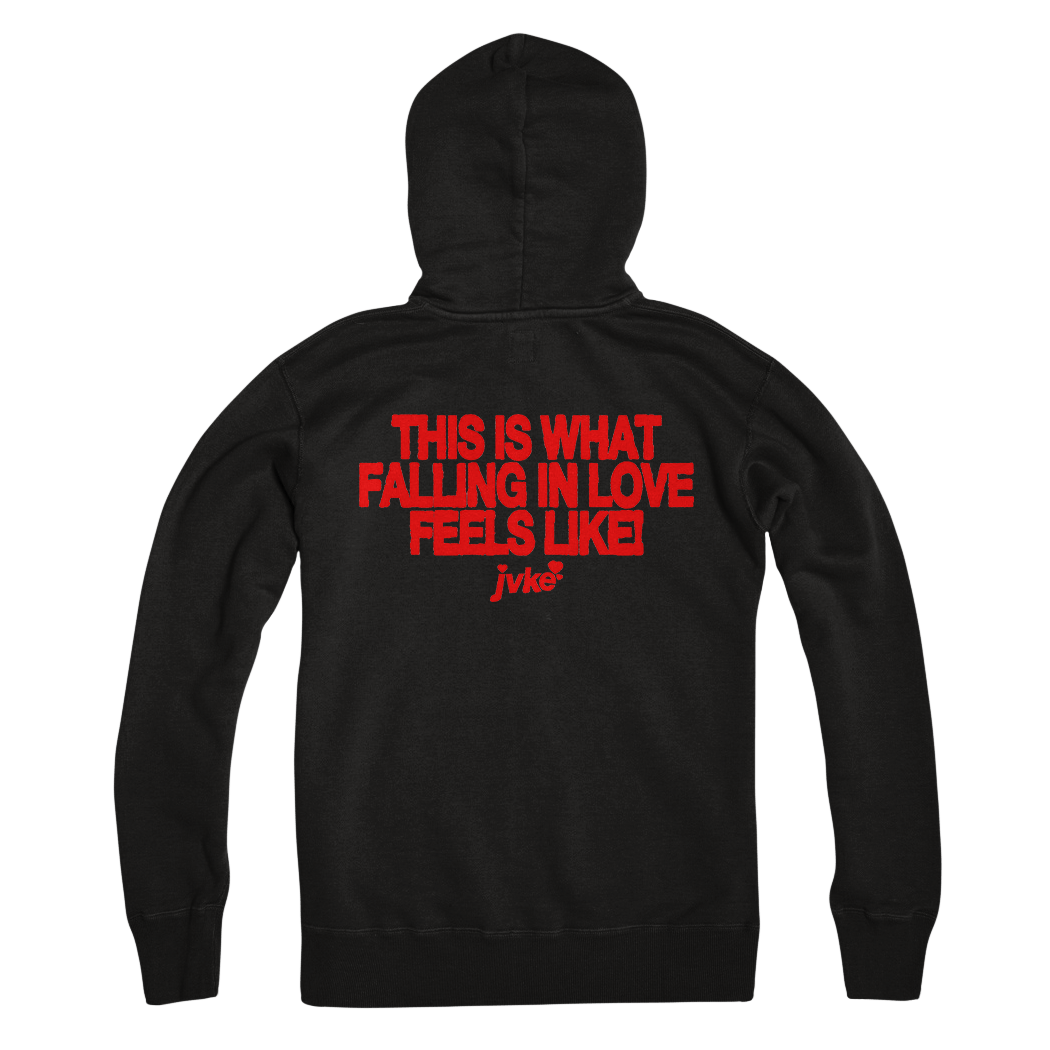 FALLING IN LOVE - BLACK PULLOVER – JVKE FALLING IN LOVE - BLACK PULLOVER – JVKE