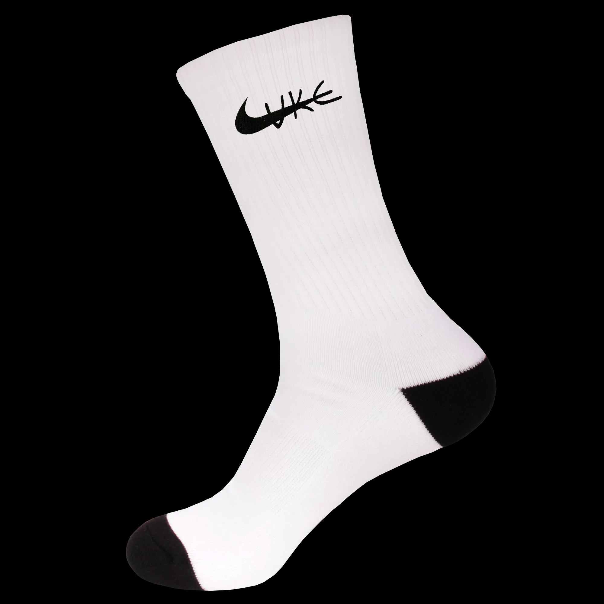 Athletic Logo White Socks